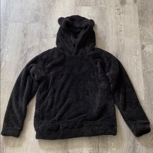 Fuzzy Hoodie with Bear Ears
